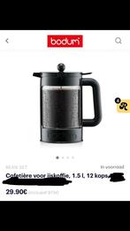 Zwarte koffiezetapparaat van Bodum., Witgoed en Apparatuur, Koffiezetapparaten, Overige modellen, 10 kopjes of meer, Nieuw, Gemalen koffie