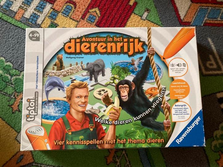 Tiptoi Dierenrijk zonder pen, Hobby en Vrije tijd, Gezelschapsspellen | Bordspellen, Gebruikt, Een of twee spelers, Drie of vier spelers