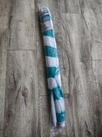 Prachtige nieuwe blauw wit gestreepte parasol, strandparasol, Onb, Nieuw, Ophalen of Verzenden, Onb