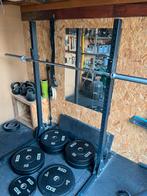 RXD squatrack met olympische halter, bumperplates, bench, Sport en Fitness, Fitnessmaterialen, Ophalen of Verzenden, Zo goed als nieuw
