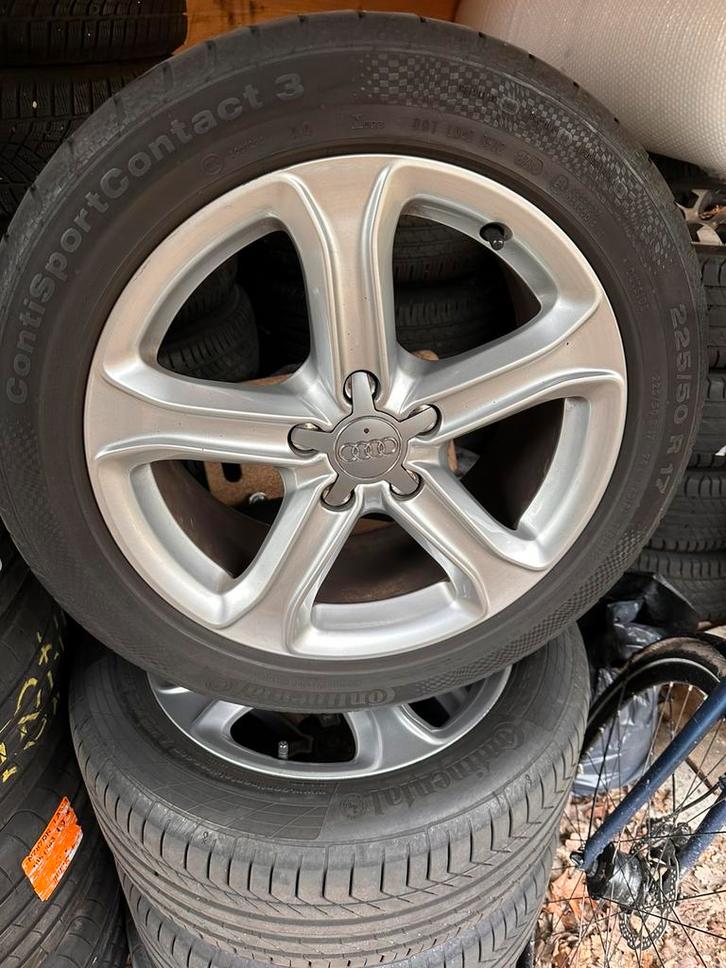 Originele Audi A4 Zomerset Continental, Auto-onderdelen, Banden en Velgen, Banden en Velgen, Zomerbanden, 17 inch, 225 mm, Ophalen