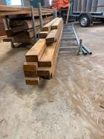 Eiken palen en planken, Doe-het-zelf en Verbouw, Hout en Planken, Ophalen, Eiken, Zo goed als nieuw, 50 mm of meer