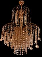 Kroonluchter swarovski messing, Huis en Inrichting, Lampen | Kroonluchters, Ophalen of Verzenden, Zo goed als nieuw