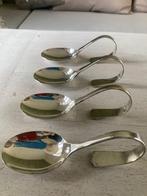 4 verzilverde amuselepels, Ophalen of Verzenden, Zo goed als nieuw, Overige materialen, Los bestek