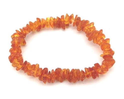 Splitarmband Barnsteen (smallere pols), Sieraden, Tassen en Uiterlijk, Edelstenen, Nieuw, Ophalen of Verzenden