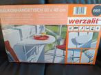 Nieuw handig balkon tafeltje - opklapbaar!, Tuin en Terras, Tuintafels, Ophalen, Nieuw, Rond, Kunststof