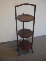 antieke cake stand etagere inklapbaar, Ophalen of Verzenden