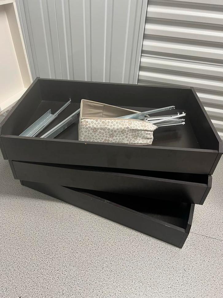 4 x Ikea Komplement lade - 100x58 cm - Bruin, Huis en Inrichting, Woonaccessoires | Kisten, Gebruikt, Minder dan 50 cm, 50 tot 75 cm