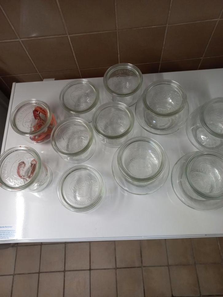 Weckglazen Rundrand - 11 stuks, Huis en Inrichting, Keuken | Keukenbenodigdheden, Zo goed als nieuw, Ophalen