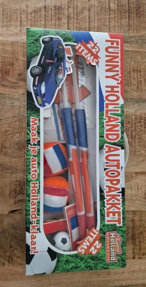 Funny Holland Autopakket 22-delig - Hup, Holland, hup!, Hobby en Vrije tijd, Feestartikelen, Nieuw, Overige typen, Oranje of Koningsdag