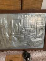 Tinnen  schilderij, Ophalen of Verzenden