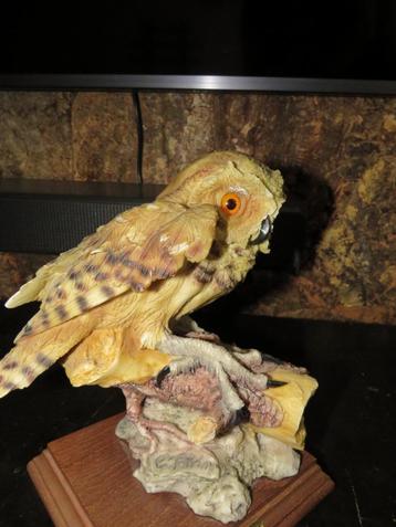 Owl, uil kunstwerk, A. Balcori, wildlife bird sculpture beschikbaar voor biedingen