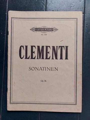 Clementi sonatines voor piano opus 36 beschikbaar voor biedingen