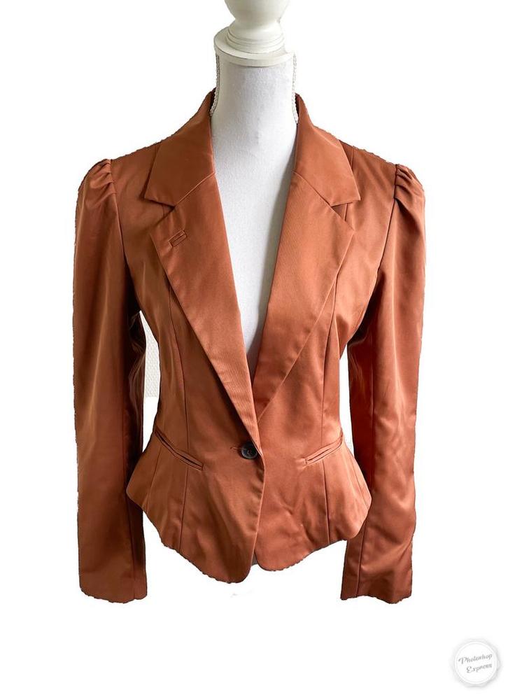 Mooi jasje van Zoï 40, Kleding | Dames, Jasjes, Kostuums en Pakken, Zo goed als nieuw, Jasje, Maat 38/40 (M), Bruin, Ophalen of Verzenden