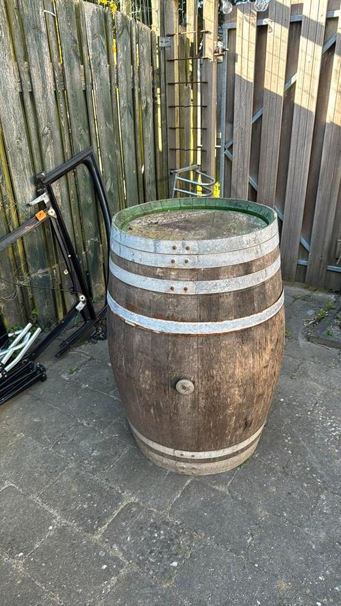 Oud wijnvat, Tuin en Terras, Regentonnen, Gebruikt, Hout, 150 liter of meer, Ophalen of Verzenden