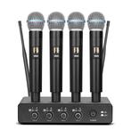 draadloze microfoon karaoke UHF Professionele metalen behuiz, Muziek en Instrumenten, Verzenden, Zo goed als nieuw, Overige typen