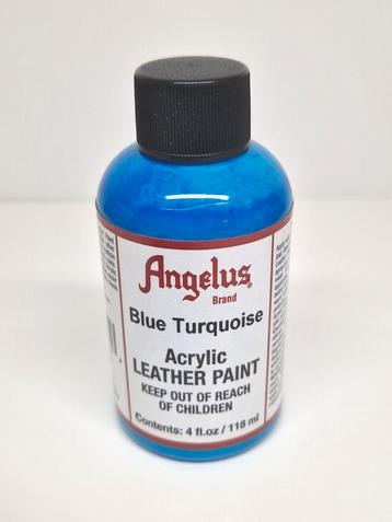 Angelus Blue Turqoise acrylic leather paint 118ml nieuw. beschikbaar voor biedingen