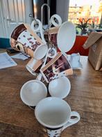 Standaard met koffiekopjes., Ophalen, Zo goed als nieuw, Overige stijlen, Kop(pen) en/of Schotel(s)