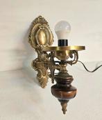 Prachtige Sierlijke, Koperen Wandlamp, Ophalen of Verzenden, Gebruikt