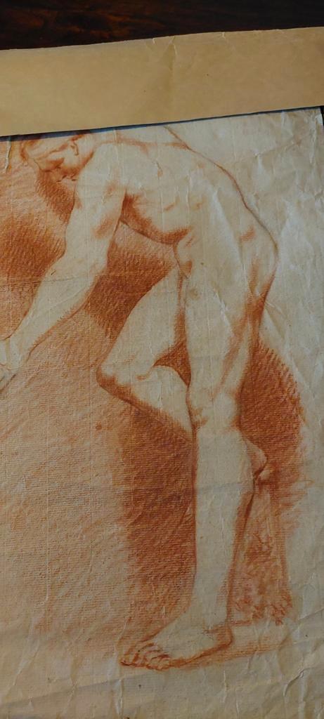 Studie van een Naakt, Antiek en Kunst, Kunst | Tekeningen en Foto's, Ophalen