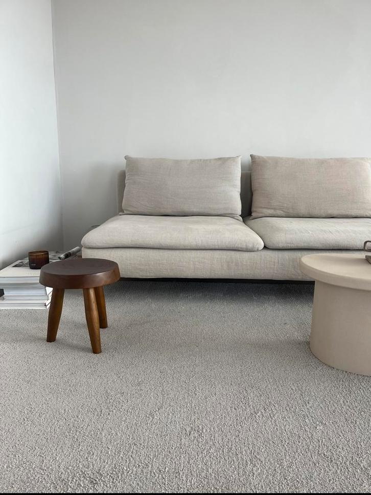 Soderhamn 3-zitsbank & Belgisch linnen bankhoezen van Bemz, Huis en Inrichting, Banken | Sofa's en Chaises Longues, Zo goed als nieuw