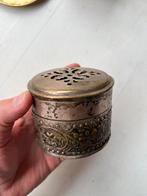Metalen Opbergbakje met Decoratief Deksel, Ophalen of Verzenden