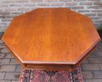Klassieke massieve salontafel met bolpoot 8 kantig 2 laadjes, Huis en Inrichting, Ophalen, Gebruikt, 50 tot 75 cm, Klassiek