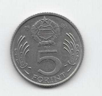 Hongarije 5 forint 1984 KM# 635 beschikbaar voor biedingen