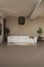 3 zits loungebank - design bank modulair - ivoor/wit - 300cm, Ophalen of Verzenden, Zo goed als nieuw