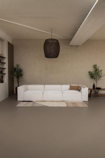 3 zits loungebank - design bank modulair - ivoor/wit - 300cm beschikbaar voor biedingen