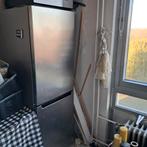 Indesit koel- vriescombinatie zilver, Witgoed en Apparatuur, Koelkasten en IJskasten, Ophalen, Gebruikt, 200 liter of meer, 60 cm of meer