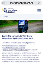 Startbewijs Halve Marathon Etten-Leur, Ophalen, Nieuw, Overige typen, Overige merken