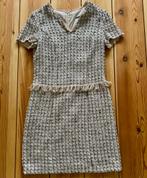 Caroline Biss Jurk - Zwart wit beige goud - maat 40 / Medium, Maat 38/40 (M), Zwart, Ophalen of Verzenden, Zo goed als nieuw