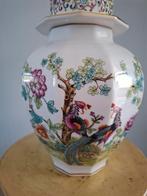 Prachtige chinees porseleinen dekselvaas, Ophalen of Verzenden
