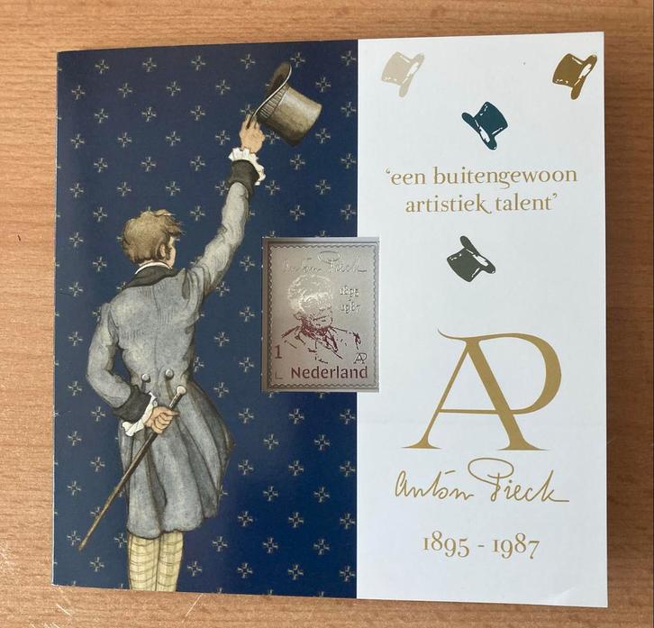 Anton Pieck Postzegel Zilver 925, Postzegels en Munten, Postzegels | Nederland, Postfris, Na 1940, Ophalen of Verzenden