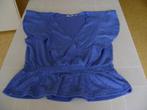 blauw shirt mt m met elstische rand van de we met v hals, Kleding | Dames, Maat 38/40 (M), Blauw, WE, Ophalen of Verzenden
