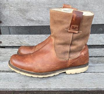 bruin leren suede boots laarzen maat 43 beschikbaar voor biedingen