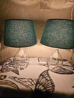 2x IKEA Tafellampen Glas Groen, Ophalen, Glas, Zo goed als nieuw, Modern