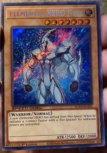 Yu-Gi-Oh! Elemental HERO Neos SGX4 1st Edition ! beschikbaar voor biedingen