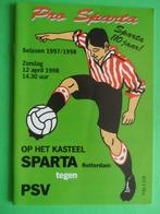 Sparta - PSV  1997/1998, Ophalen of Verzenden, Zo goed als nieuw, PSV, Boek of Tijdschrift