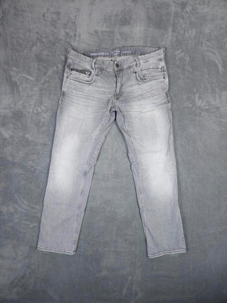 PME Legend Broek Commander 3.0 W38 L32 Relaxed Fit Grijs, Kleding | Heren, Spijkerbroeken en Jeans, Zo goed als nieuw, W36 - W38 (confectie 52/54)
