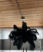 Hanglamp Feather veren zwart 80cm, Ophalen of Verzenden, Zo goed als nieuw