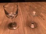 2 mooie oude borrelglaasjes, Gebruikt, Borrel- of Shotglas, Ophalen