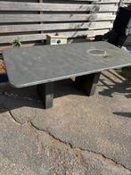 Natuurstenen tuintafel, Tuin en Terras, Tuintafels, Ophalen, Gebruikt, Rechthoekig, Overige materialen