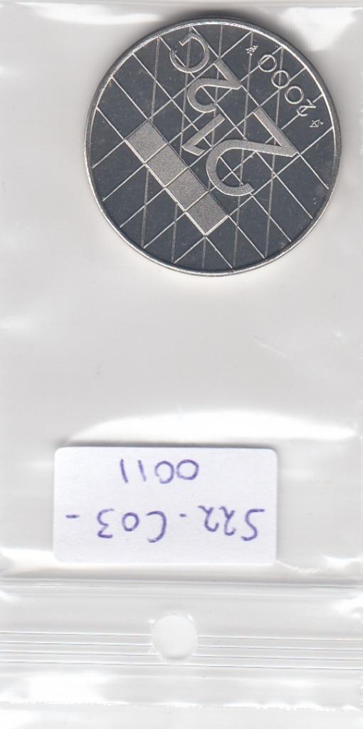 S22-C03-0011-M38 Nederland 2 1/2 Gulden BU 2000 KM206, Postzegels en Munten, Munten | Nederland, 2½ gulden, Koningin Beatrix, Verzenden