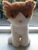 Poes of kat van Playland oranje bruin met wit velours, Ophalen of Verzenden, Zo goed als nieuw, Poes