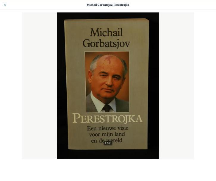 Michail Gorbatsjov Perestrojka, Boeken, Politiek en Maatschappij, Gelezen, Politiek en Staatkunde, Overige gebieden, Ophalen of Verzenden