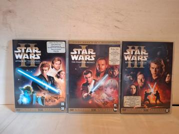Star Wars Episode 1 t/m 3 - Sci-fi Actie - 3 x 2 DVD SET  beschikbaar voor biedingen