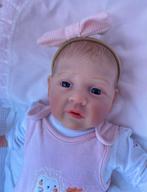 Reborn baby meisje ❤️ met geschilderde haartjes, Verzenden, Zo goed als nieuw, Babypop, Levensecht of Reborn