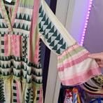 Devotion Twins tuniek jurk roze groen patroon maat M-L 49009, Kleding | Dames, Jurken, Maat 38/40 (M), ., Ophalen of Verzenden